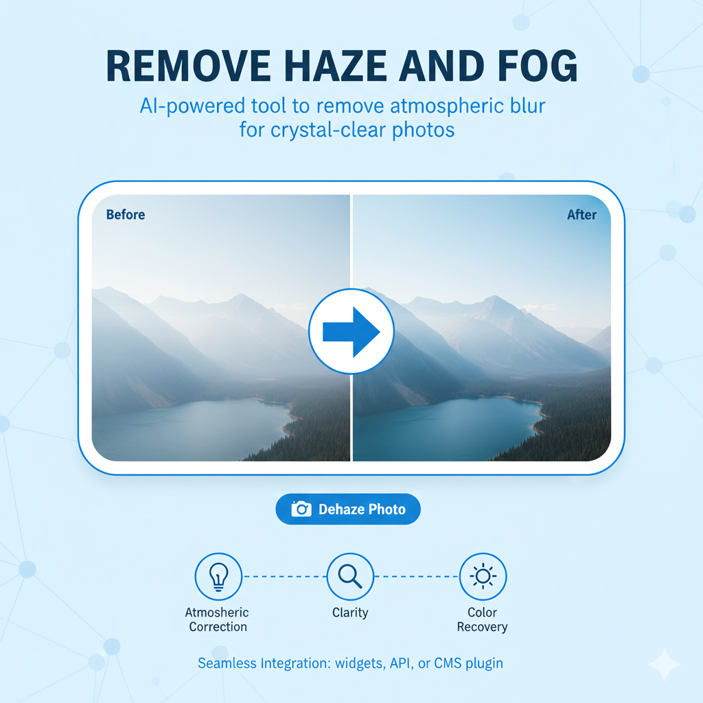 Dehaze Photo tool